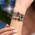 Midnight Crystal | Kikiballa Cascade Heart Bracelet